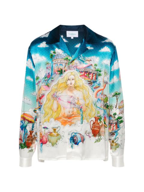 CASABLANCA motif-print shirt