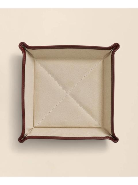 Brooks Brothers Leather Catchall Tray