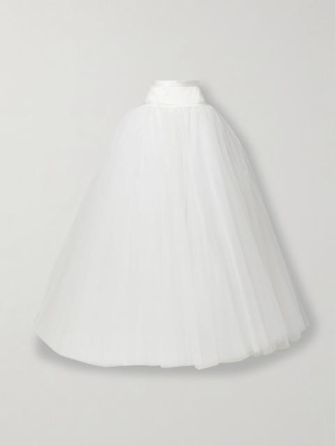 Vivienne Westwood Joe Petticoat satin-trimmed tulle and crinoline maxi skirt Ivory