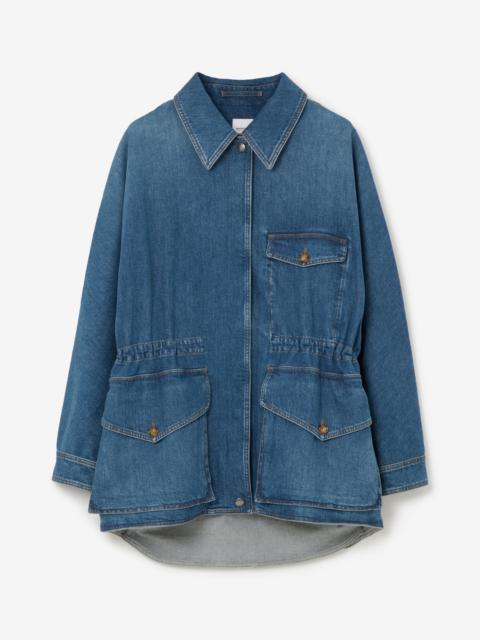 Burberry Stonewashed Denim Oversized Field Jacket