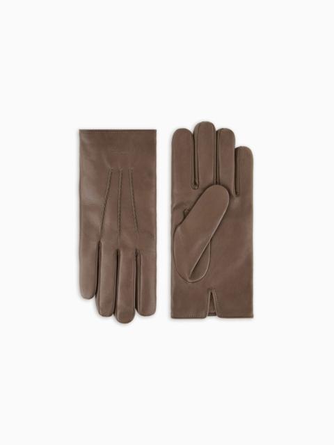 GIORGIO ARMANI NAPPA-LEATHER 블라우스