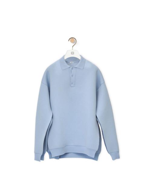 Loewe Open seam polo sweater in wool