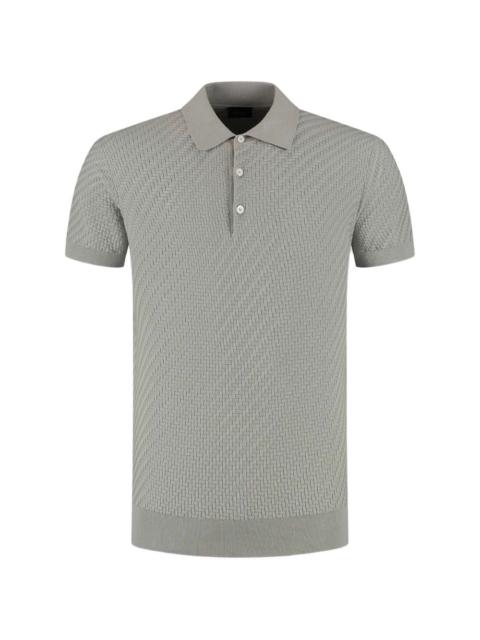 Brioni short sleeve knit polo shirt