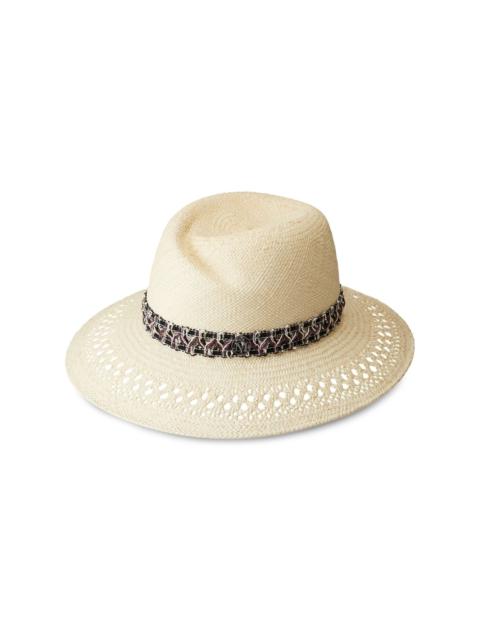 MAISON MICHEL Virginie straw Fedora hat