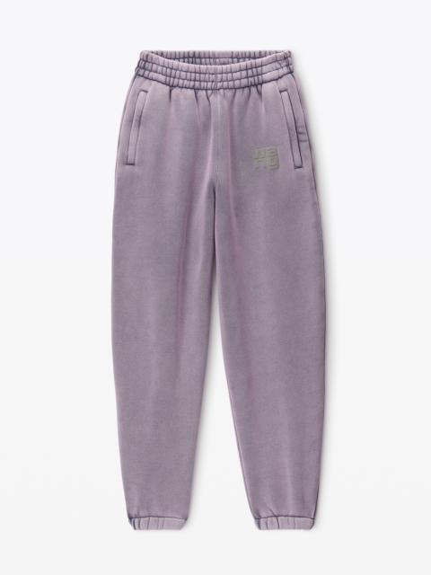 Alexander Wang Logo Sweatpant in Structured Terry