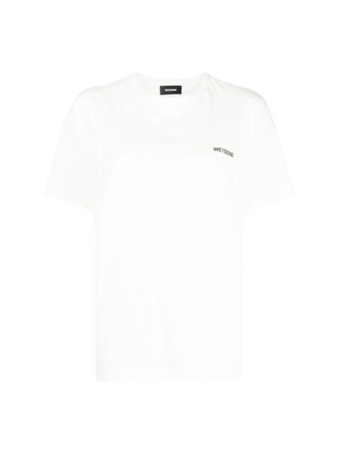 We11done sparkle-logo T-shirt | REVERSIBLE