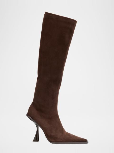 Cult Gaia Dante Suede Knee-High Boots