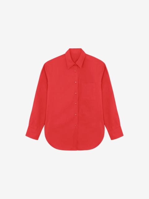 The Frankie Shop Lui Organic Cotton Shirt - Red