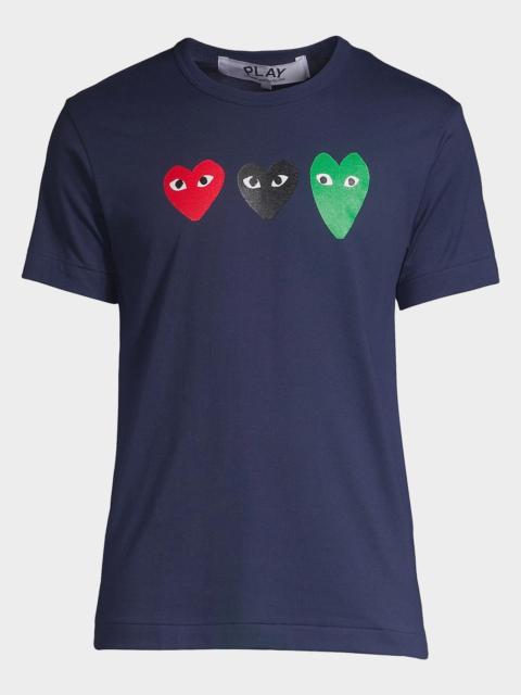 Comme Des Garçons Triple Heart Tee