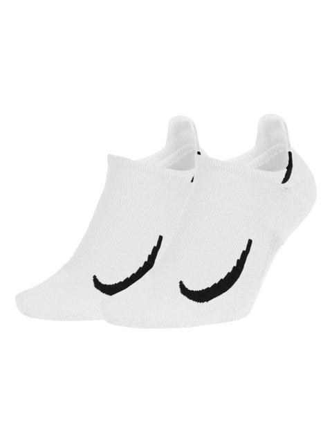 Nike Nike Casual Sports Breathable Running Socks 2 Pairs White SX7554-100