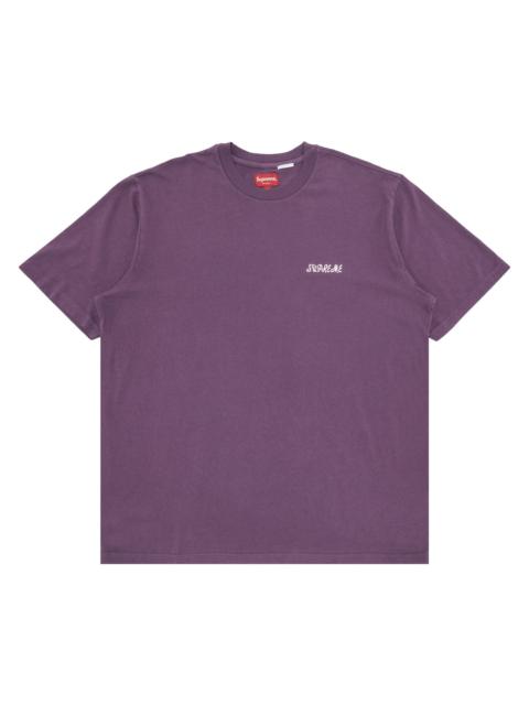 Supreme Supreme Washed Script Short-Sleeve Top 'Purple'