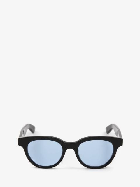 Alexander McQueen McQueen Angled Pantos Sunglasses in Black