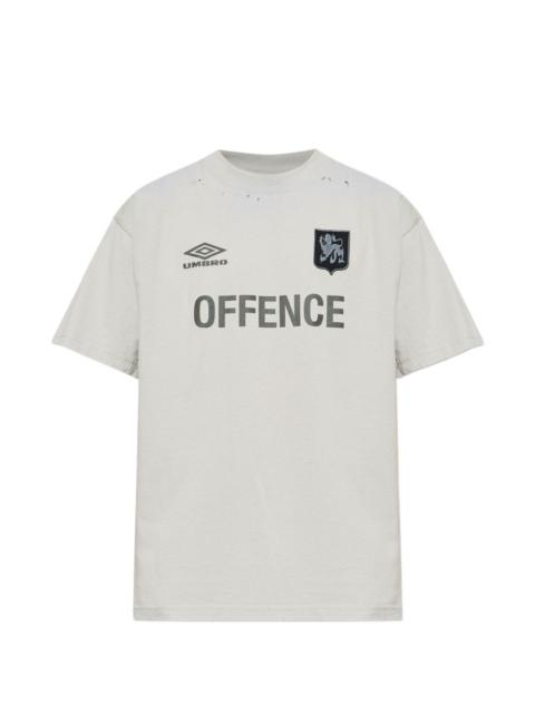 umbro distressed-effect T-shirt