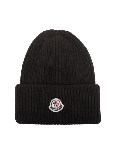 Moncler Moncler Men Logo Patch Beanie