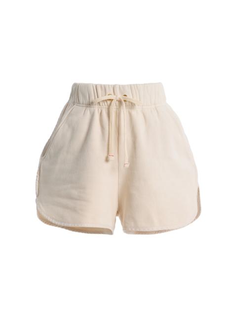 LES TIEN Serena Cotton Shorts ivory