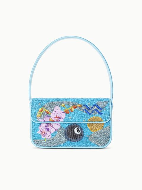 STAUD STAUD TOMMY ZODIAC BEADED BAG AQUARIUS