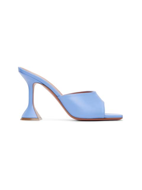 Amina Muaddi Blue Lupita Slipper 95 Heeled Sandals