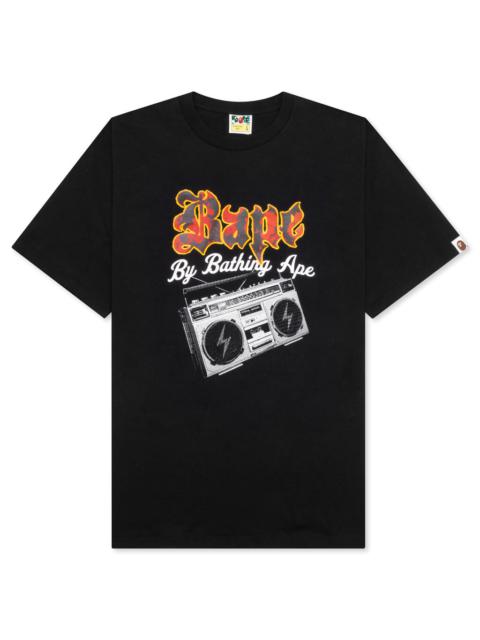 A BATHING APE® BAPE BOOMBOX TEE C - BLACK