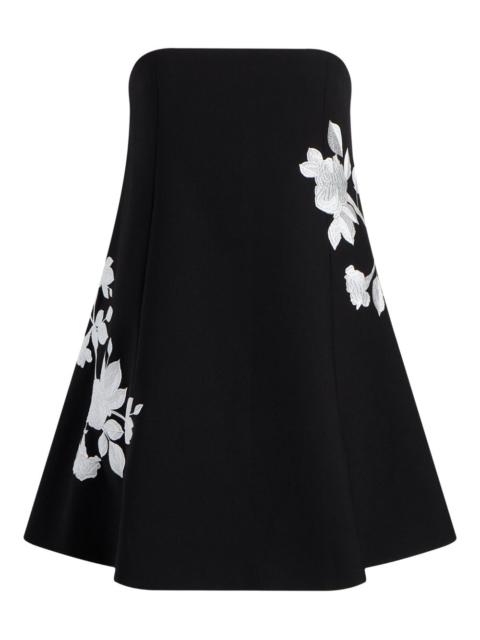 Cinq à Sept Irla floral-embroidered strapless dress
