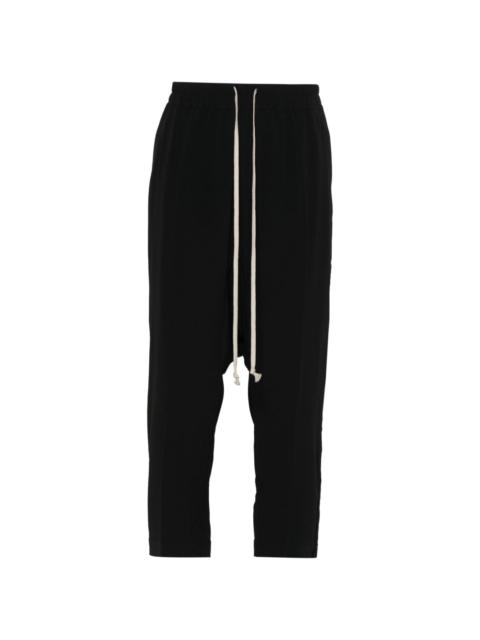 crepe cropped trousers