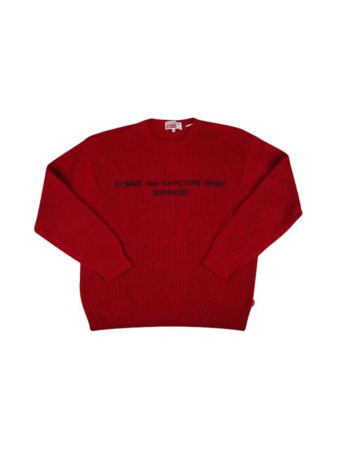Supreme x Comme des Garçons Shirt Sweater 'Red'
