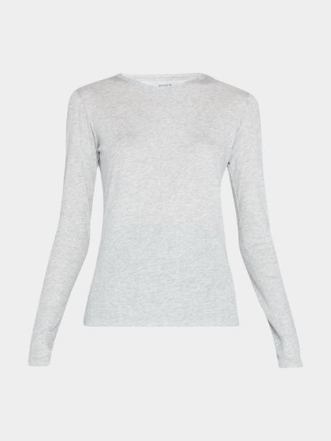 Vince Essential Long-Sleeve Crewneck Tee