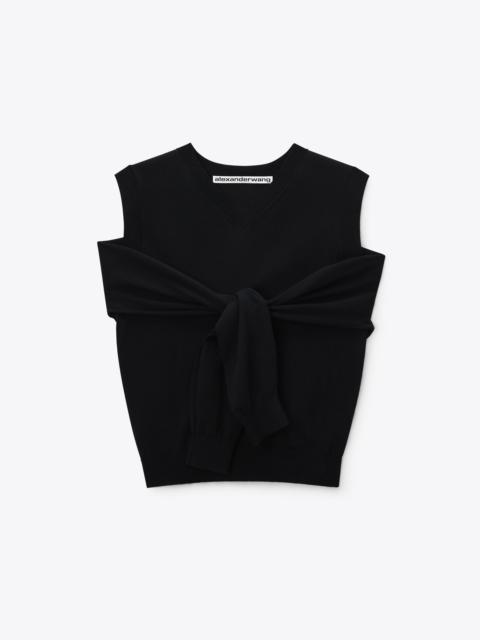 Alexander Wang WRAPPED CARDIGAN VEST