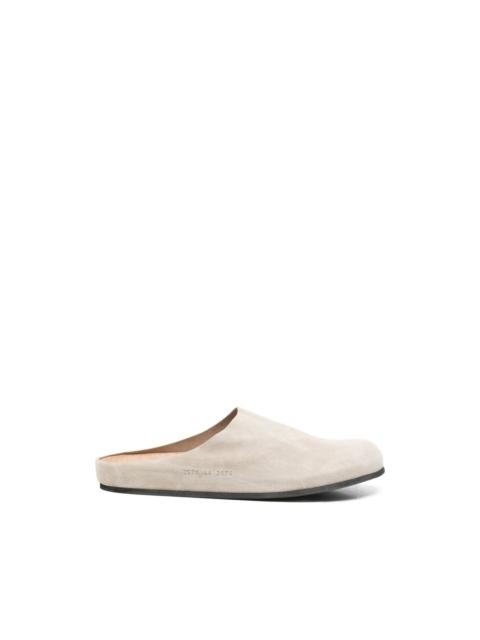 Common Projects suede clogs