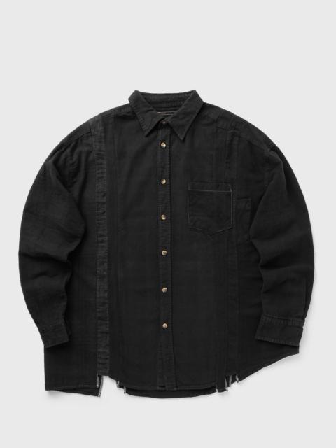 NEEDLES Rebuild by Needles  Flannel Shirt -> 7 Cuts Wide Shirt / Over Dye