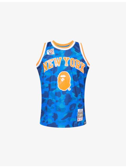 A BATHING APE® NBA Knicks Camouflage-Print Mesh Jersey