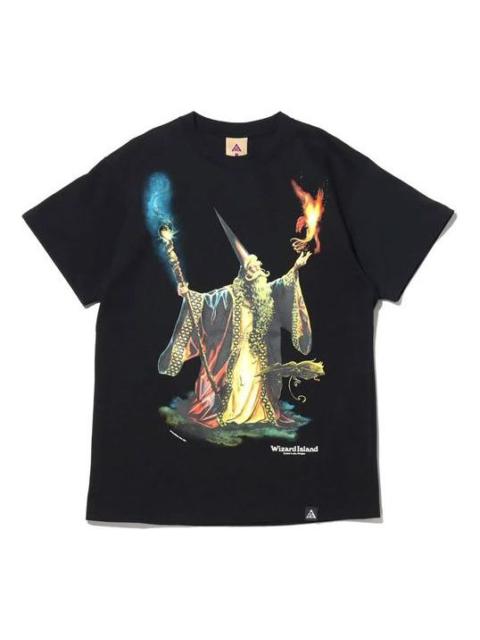 Nike Nike ACG 캐주얼 스포츠 주제 인쇄 짧은 소매 검정 DA4860-010