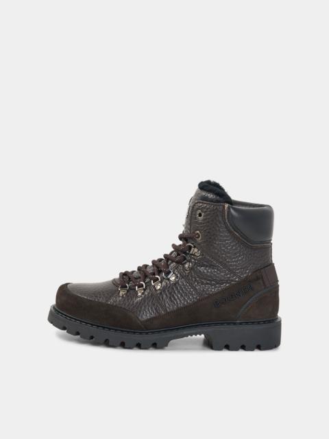 BOGNER Helsinki Lace-Up Boots with Spikes in Dark brown