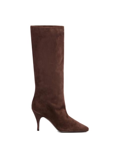 herbert levine Brown Suede Silhouette Boots