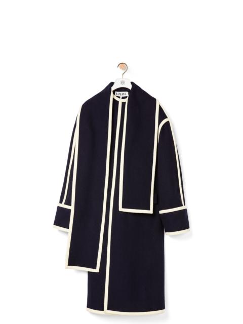 Loewe Scarf coat in wool jacquard