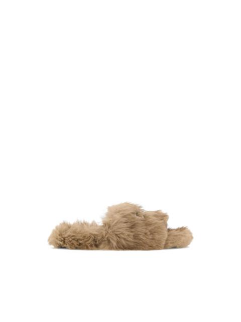 BALENCIAGA Furry slippers