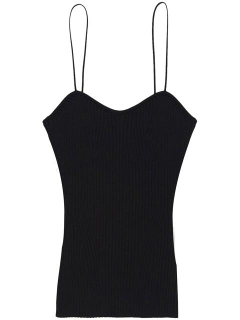 KHAITE Ziggy spaghetti-strap top