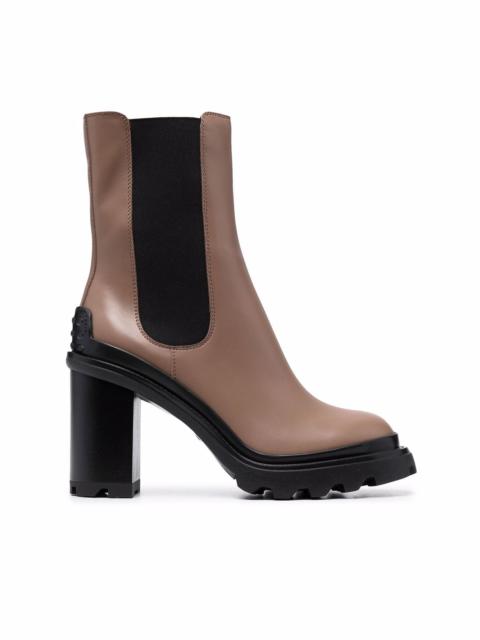Tod's block-heel Chelsea ankle boots