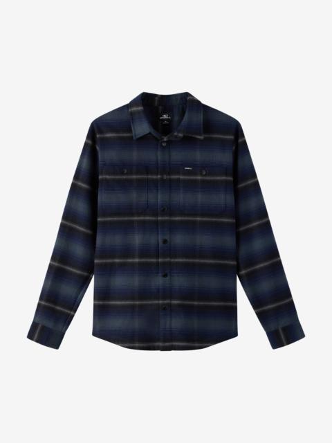 O'Neill Glacier Yarn Dye Flannel Long Sleeve Shirt