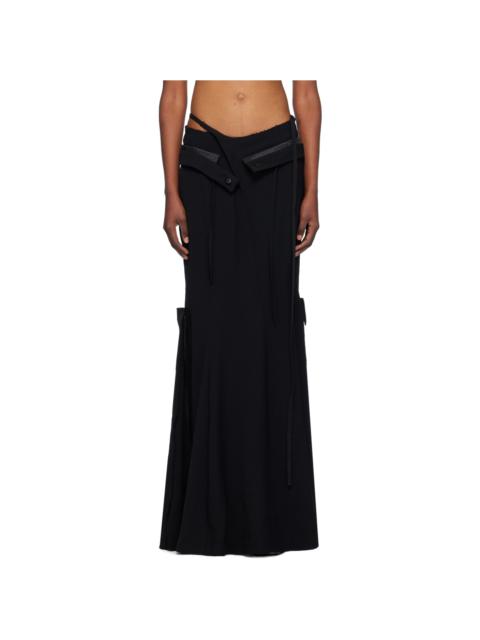 OTTOLINGER Black Mermaid Suit Maxi Skirt