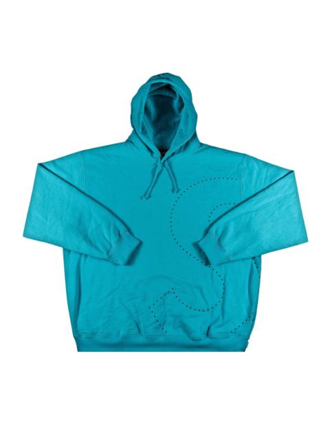 Supreme Laser Cut S Logo Hooded Sweatshirt 'Cyan'