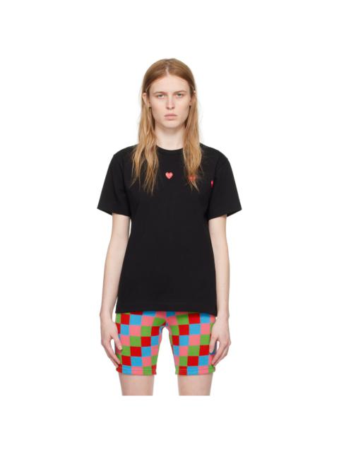 Comme des Garçons PLAY Black Horizontal Heart T-Shirt