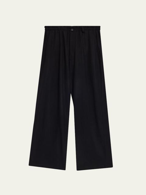 Yohji Yamamoto Men's Wool Jersey Pants