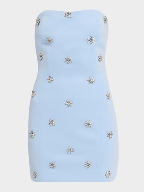 GENERATION LOVE Pixie Strapless Crystal-Embellished Mini Dress