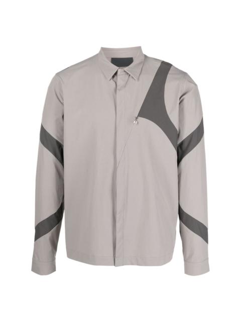 Anhydrous panelled long-sleeve shirt
