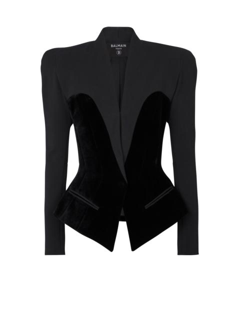 Slim-fitting bustier jacket