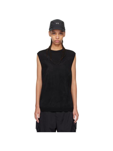 Y-3 Black Jacquard Vest