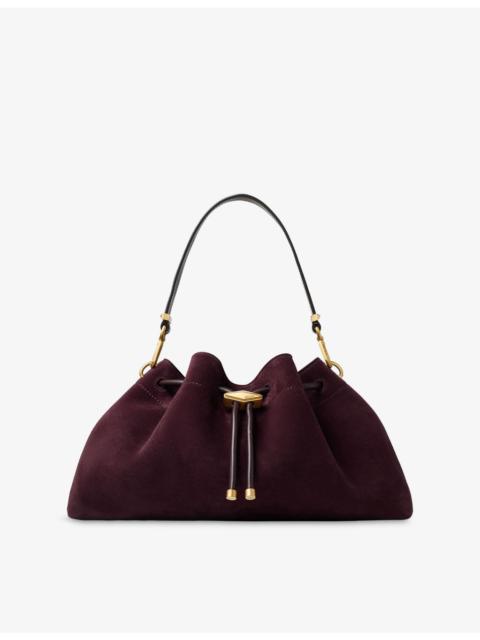 JIMMY CHOO Cinch Medium Suede Handbag