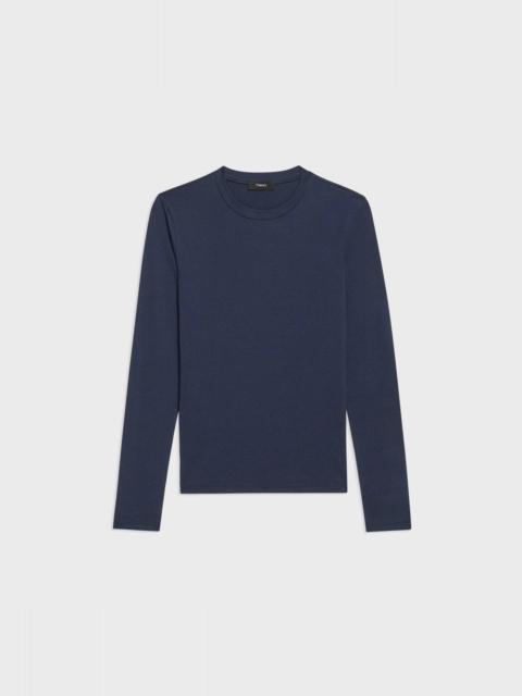 Theory Tiny Long-Sleeve Tee in Organic Cotton