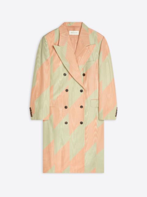 Dries Van Noten OVERSIZED MOIRÉ COAT