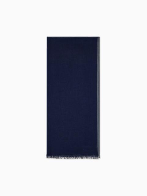GIORGIO ARMANI STOLE IN CASHMERE AND SILK WITH A SHINY VISCOSE BORDER